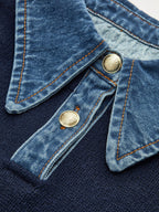 Yasmin | Eleganter 2-in-1 Pullover mit Jeanskragen