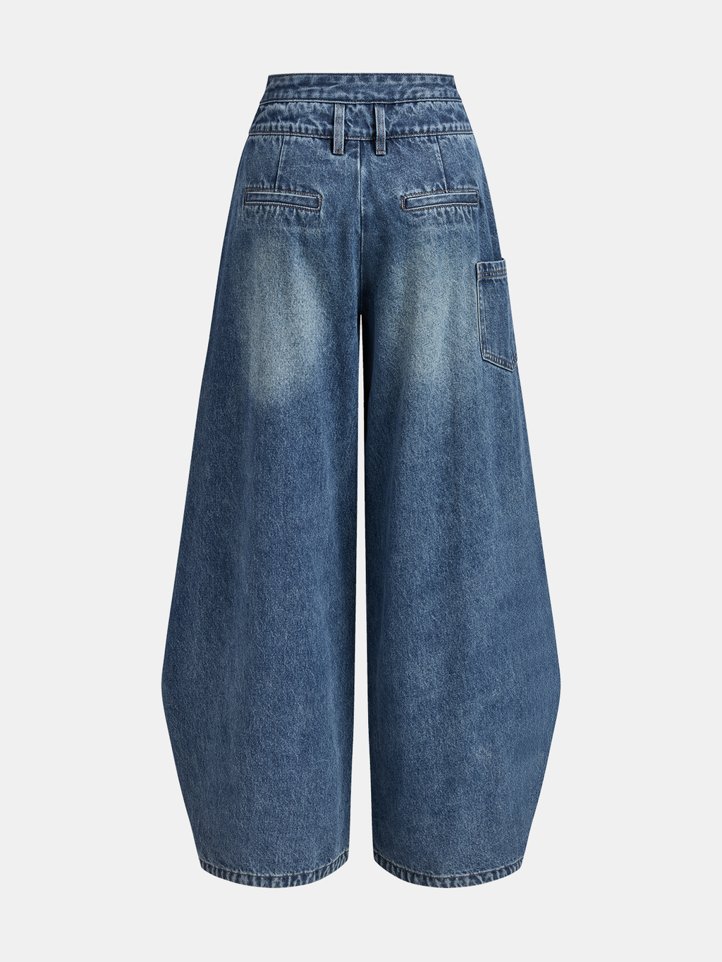 Lira | Damen-Jeans mit Cross-Over-Bund und weitem Bein