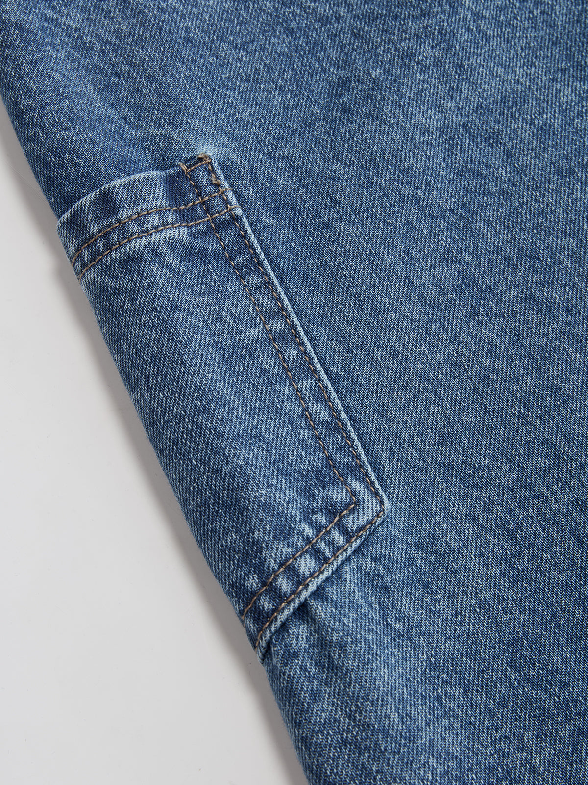 Lira | Damen-Jeans mit Cross-Over-Bund und weitem Bein