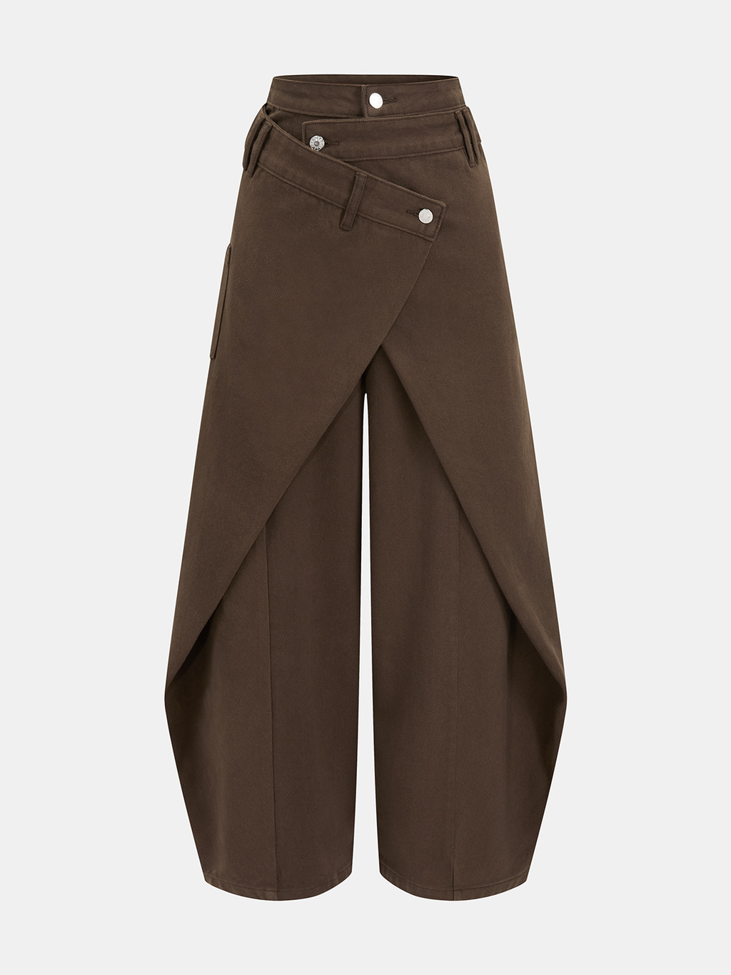 Lira | Damen-Jeans mit Cross-Over-Bund und weitem Bein