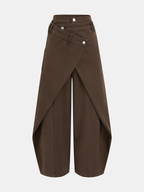 Lira | Damen-Jeans mit Cross-Over-Bund und weitem Bein