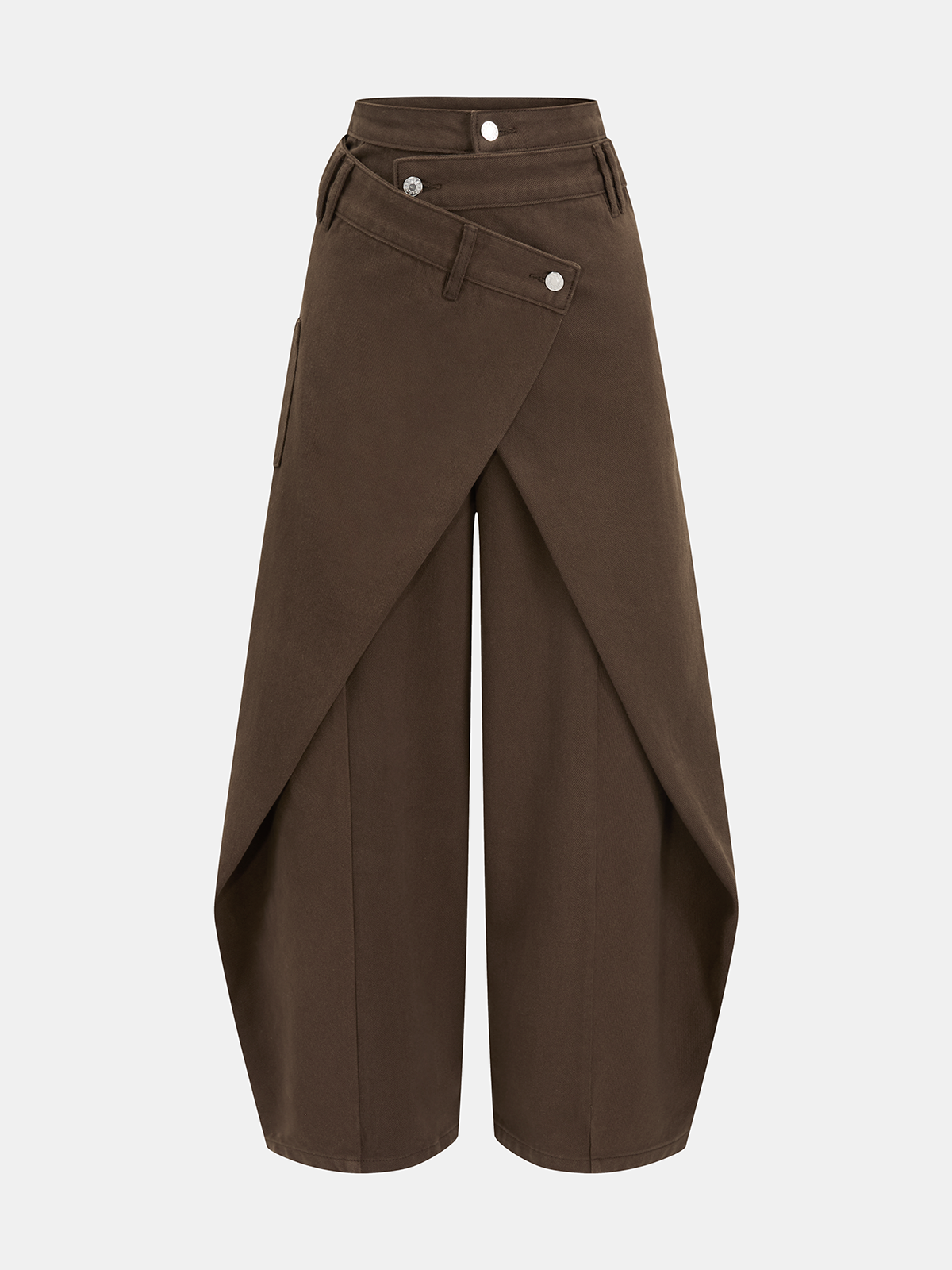 Lira | Damen-Jeans mit Cross-Over-Bund und weitem Bein