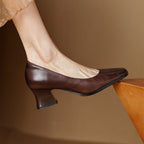 Oriel Leder Quadrat Pumps – Isabels Modehaus (Bild 8)