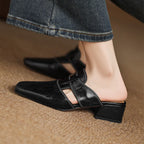 Rosel Leder-Mules mit quadrater Zehenform – Isabels Modehaus (Bild 8)