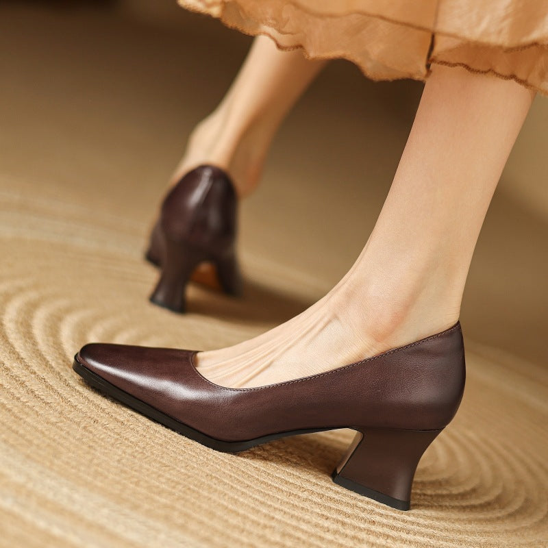 Oriel Leder Quadrat Pumps – Isabels Modehaus (Bild 7)