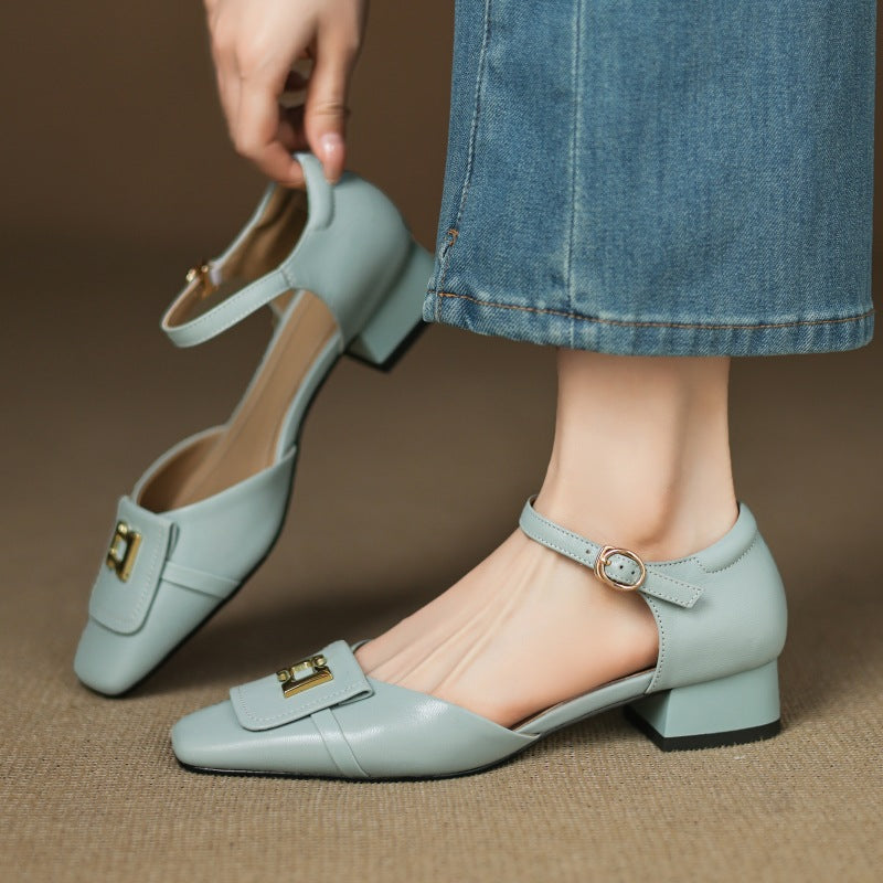 Elvane Schnalle Leder Mary-Janes – Isabels Modehaus (Bild 7)
