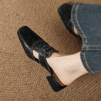 Rosel Leder-Mules mit quadrater Zehenform – Isabels Modehaus (Bild 9)