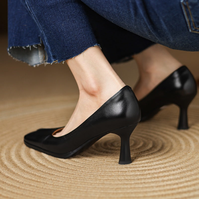 Marisol Leder Pumps mit quadratischer Zehenform – Isabels Modehaus (Bild 11)