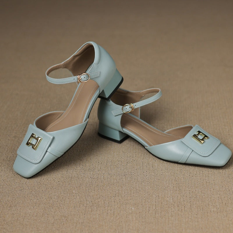 Elvane Schnalle Leder Mary-Janes – Isabels Modehaus (Bild 11)