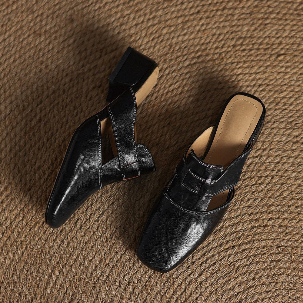Rosel Leder-Mules mit quadrater Zehenform – Isabels Modehaus (Bild 11)