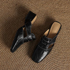 Rosel Leder-Mules mit quadrater Zehenform – Isabels Modehaus (Bild 11)