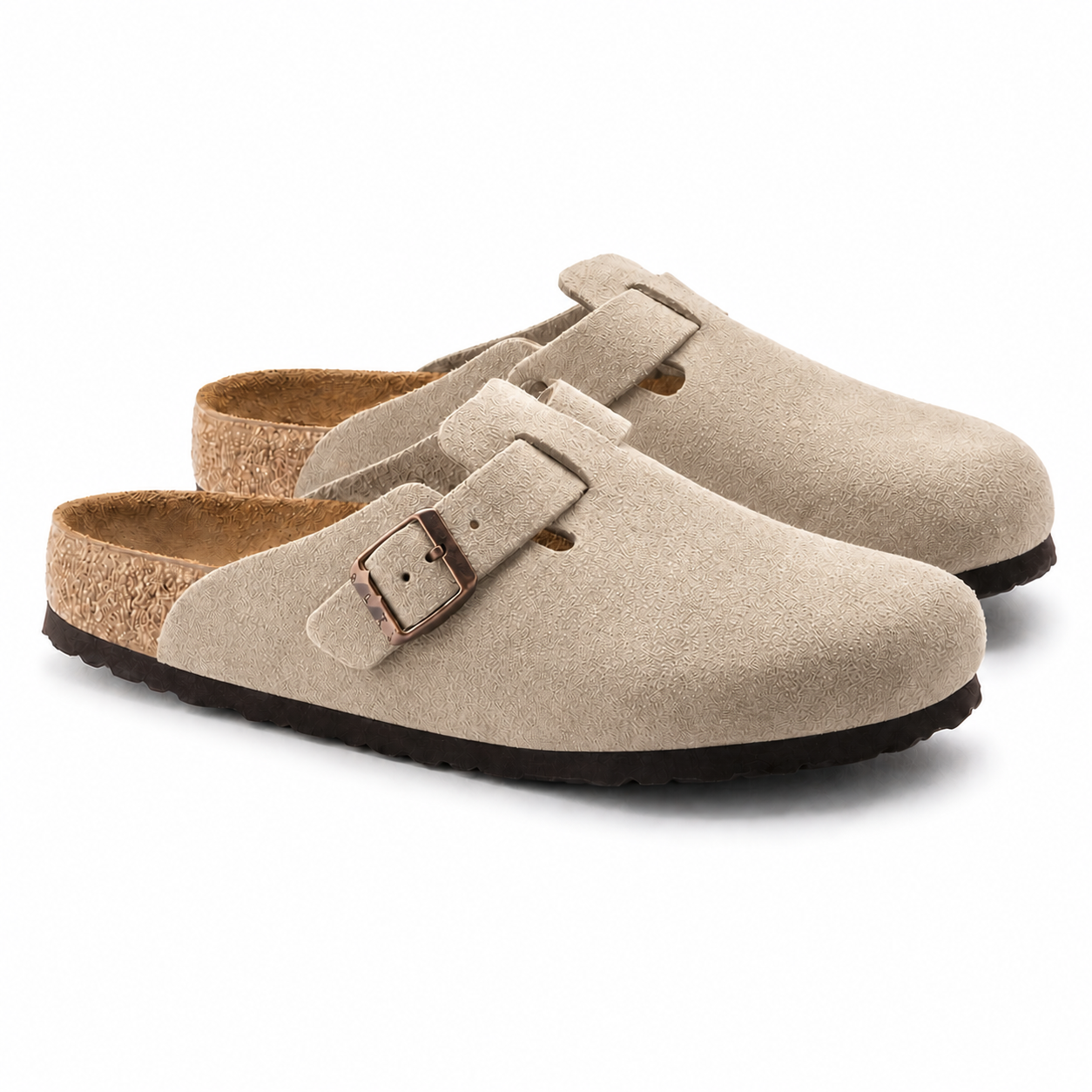 Leder-Pantoletten für Herren