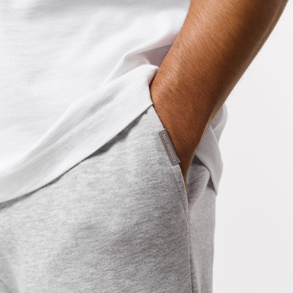 Leonard | Relaxed Fit Offene Jogger-Grau Meliert – Isabels Modehaus (Bild 8)