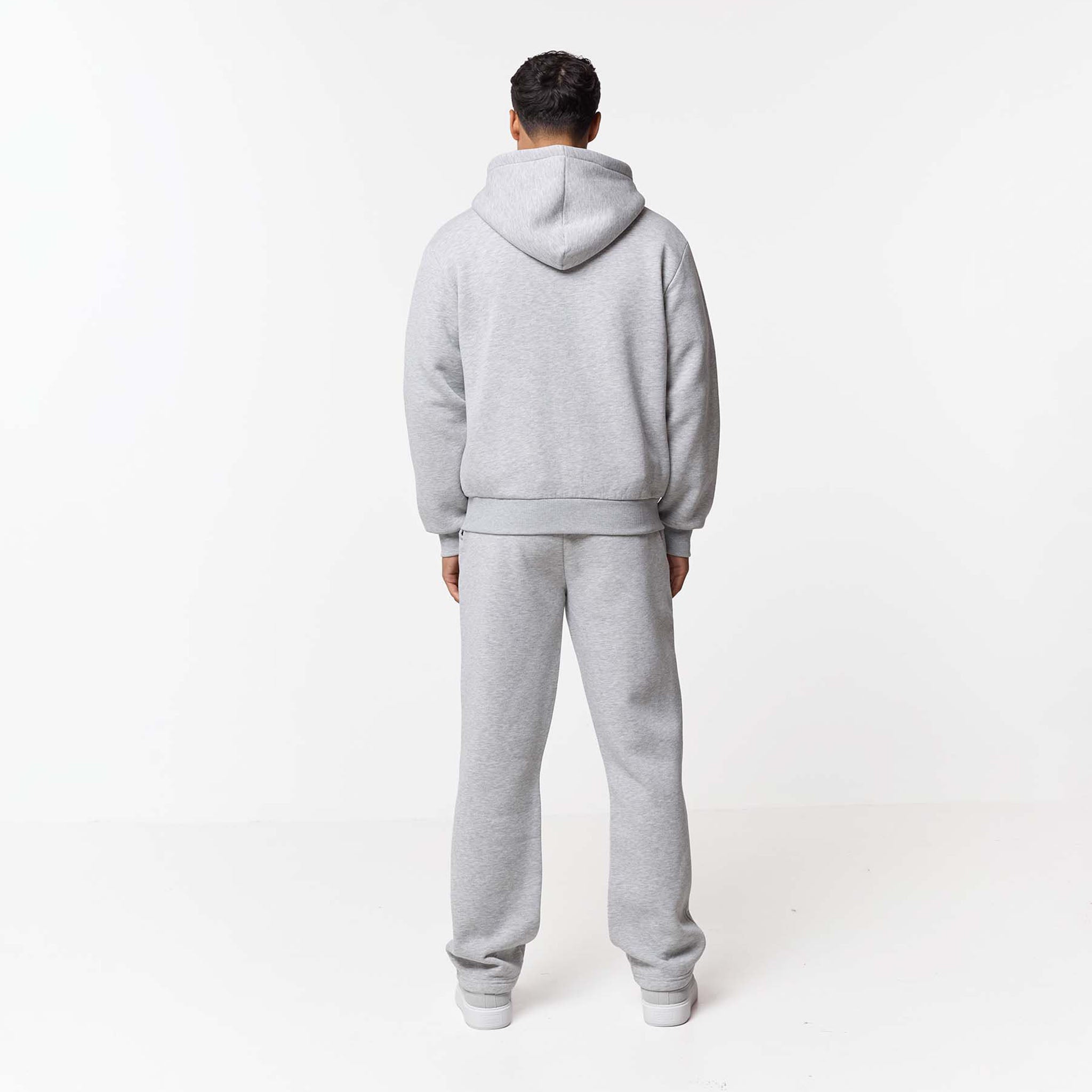 Leonard | Relaxed Fit Offene Jogger-Grau Meliert – Isabels Modehaus (Bild 9)