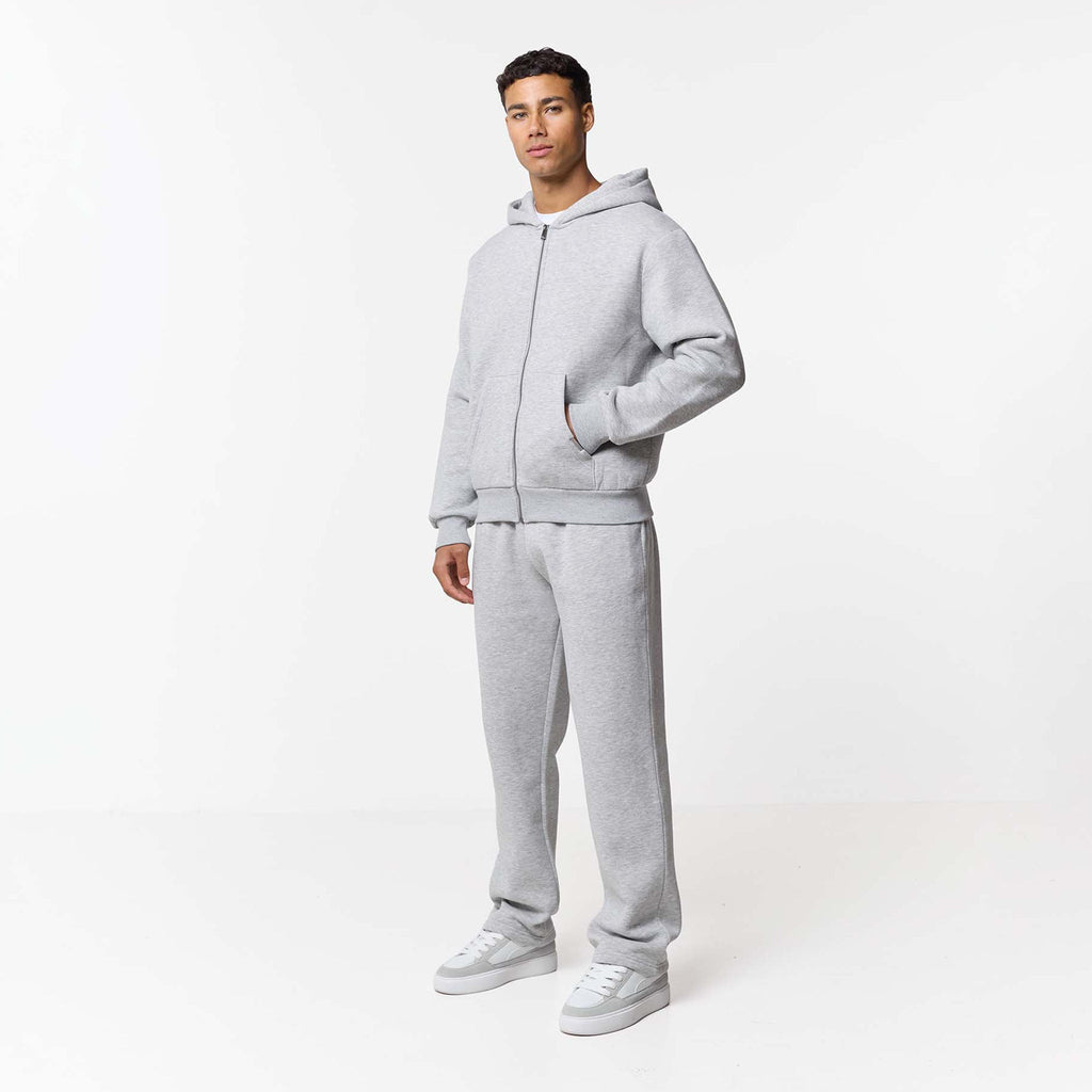 Leonard | Relaxed Fit Offene Jogger-Grau Meliert – Isabels Modehaus (Bild 2)