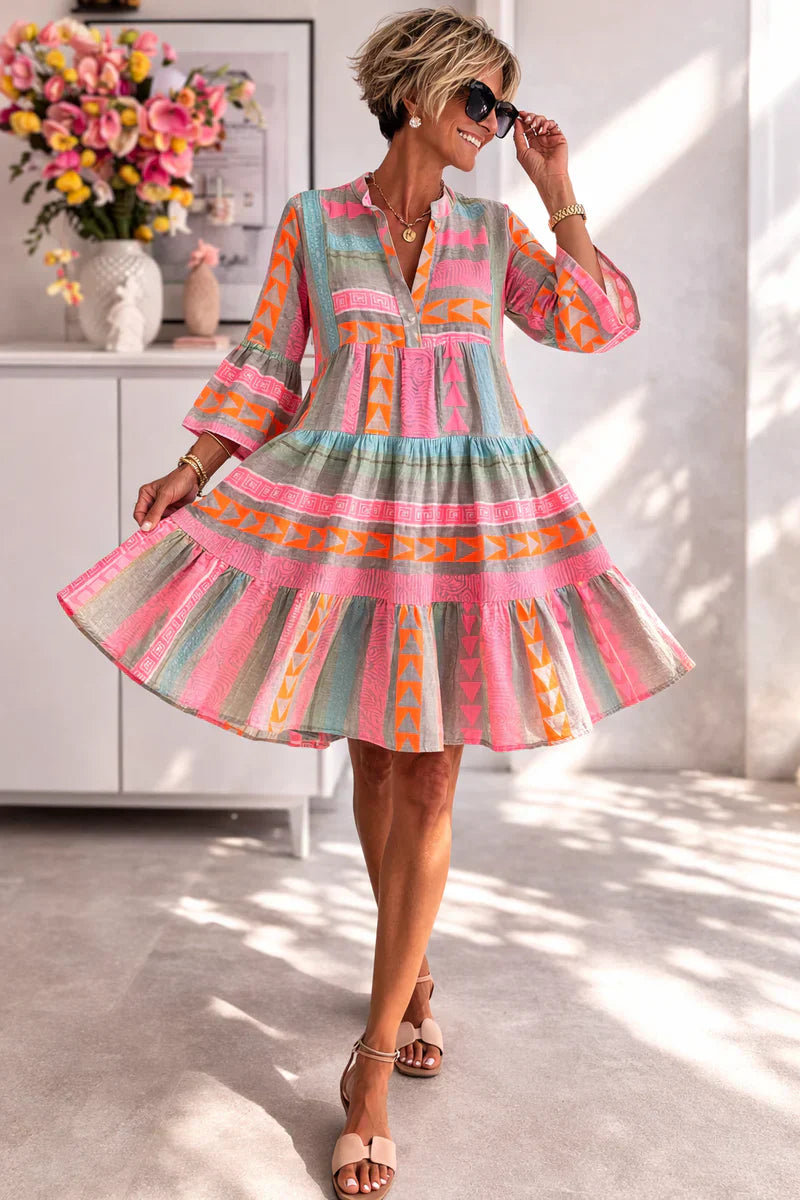Lebhaftes Midi-Kleid mit Luftigem Komfort – Isabels Modehaus (Bild 2)