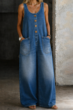 Saylor | Vintage gewaschene Denim-Latzhose – Isabels Modehaus