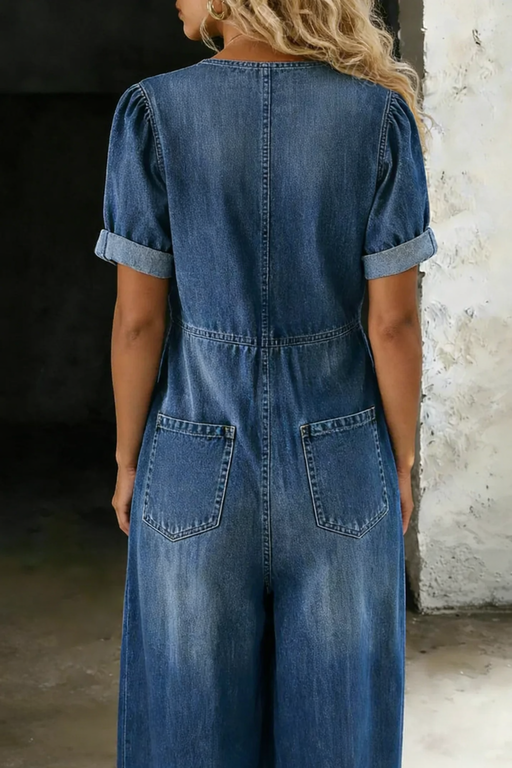 Maya | Overall mit V-Ausschnitt und kurzen Ärmeln – Isabels Modehaus (Bild 2)