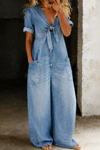 Maya | Overall mit V-Ausschnitt und kurzen Ärmeln – Isabels Modehaus (Bild 4)
