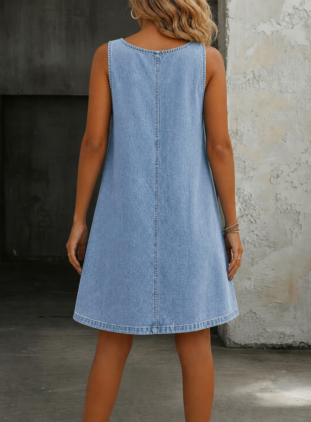 Lisa | Lässiges Denim-Overall-Kleid – Isabels Modehaus (Bild 2)