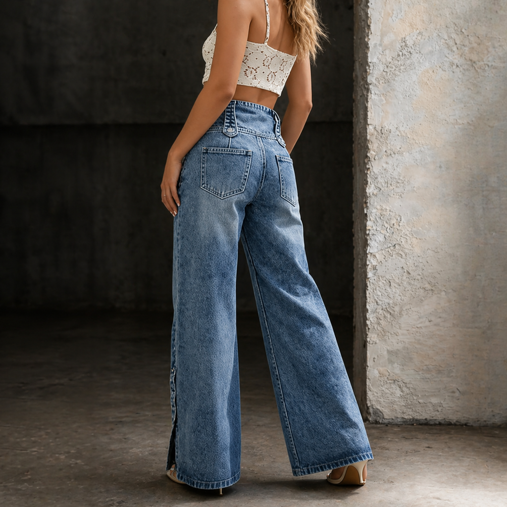 Mia | Hochtaillierte Schlitzjeans – Isabels Modehaus (Bild 4)
