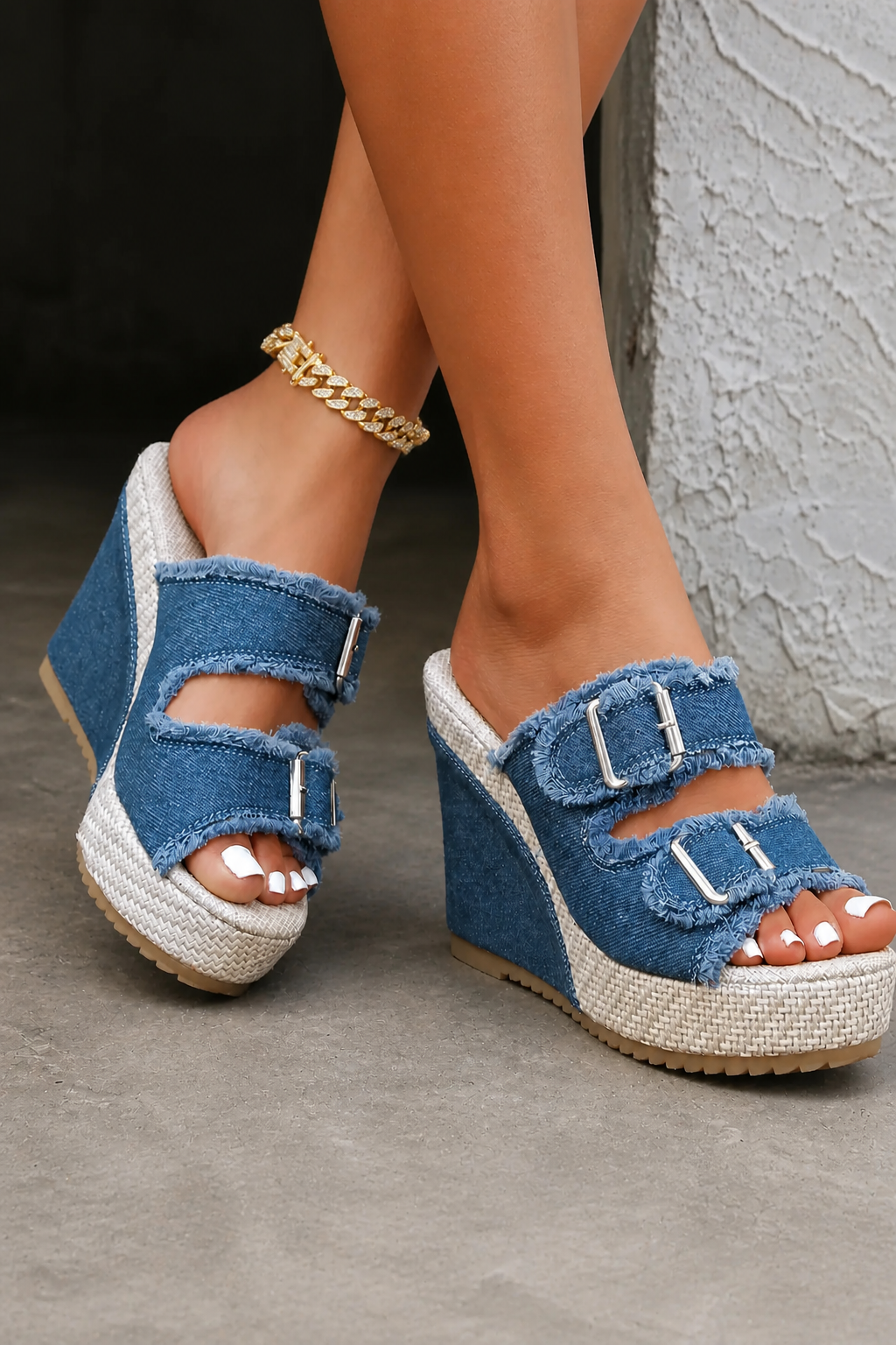 Atelier | Fray Edge Wedge Sandalen – Isabels Modehaus