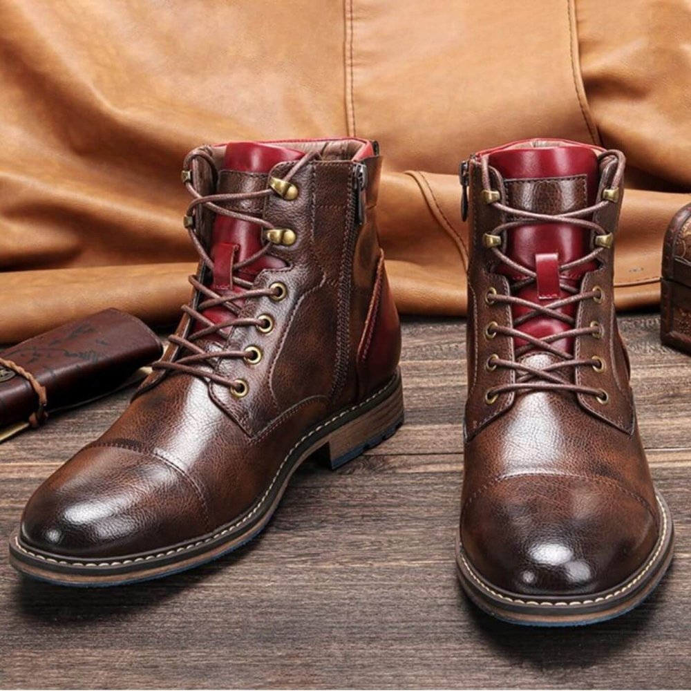 Eric | Premium-Leder-Oxford-Stiefel – Isabels Modehaus