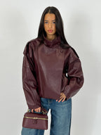 Lauren | Oversized Kunstlederjacke – Isabels Modehaus (Bild 3)