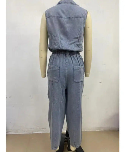 Rosalia | Ärmellose Denim-Overall – Isabels Modehaus (Bild 5)