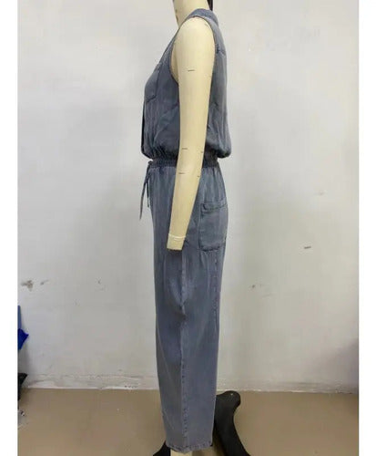 Rosalia | Ärmellose Denim-Overall – Isabels Modehaus (Bild 6)