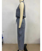 Rosalia | Ärmellose Denim-Overall – Isabels Modehaus (Bild 6)