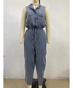 Rosalia | Ärmellose Denim-Overall – Isabels Modehaus (Bild 4)