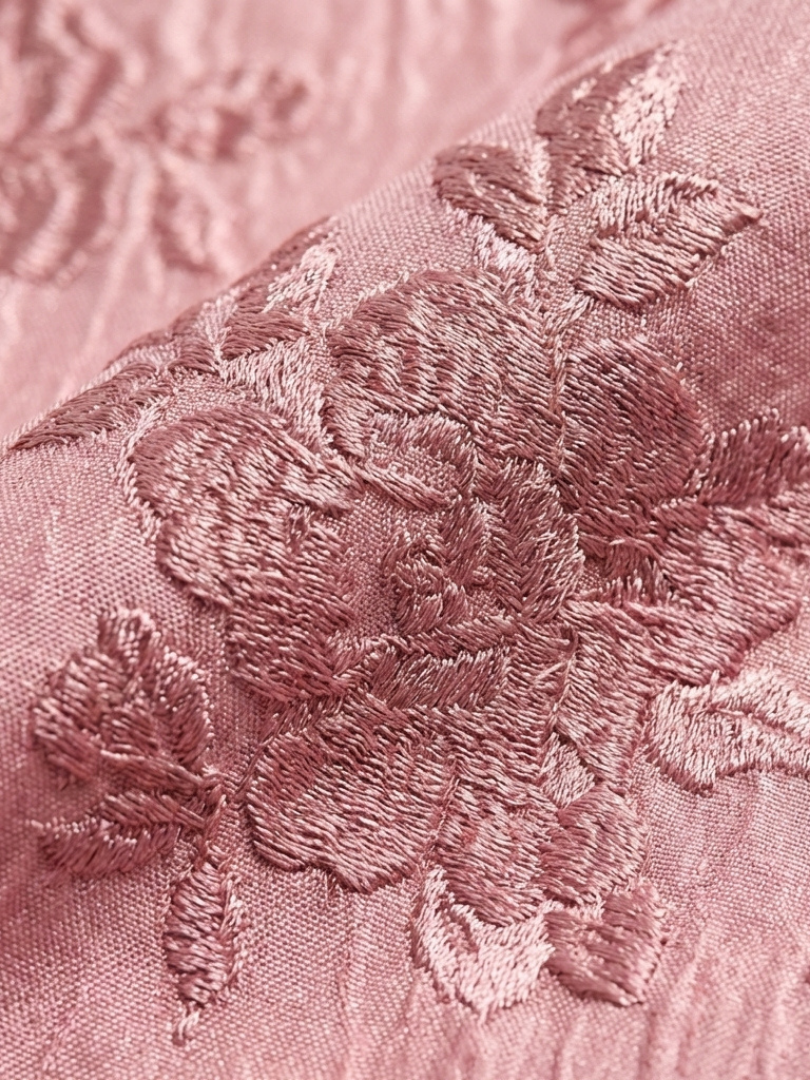 Xanthea | Kurzärmeliges, gebundenes, floral strukturiertes Maxikleid – Isabels Modehaus (Bild 4)