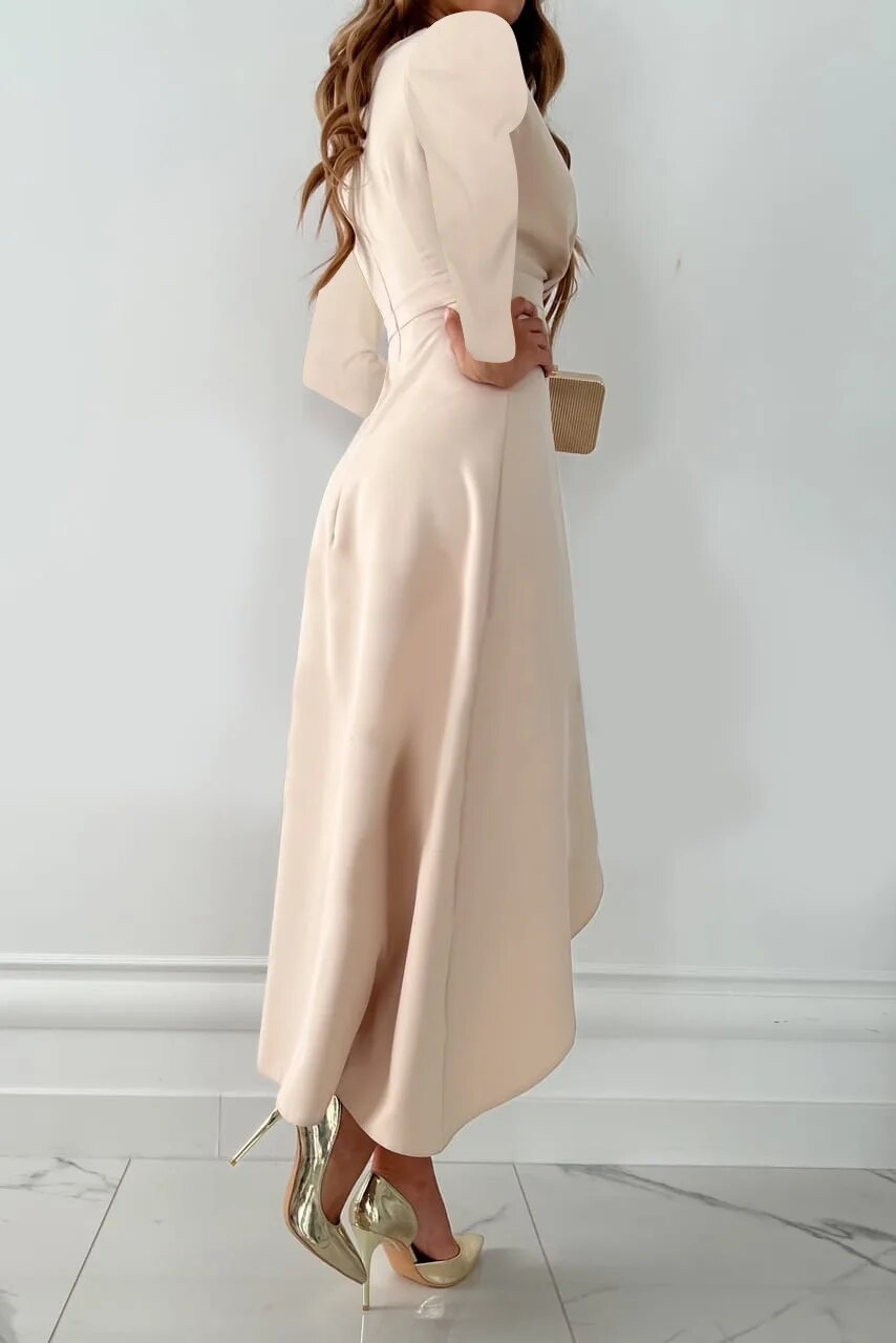 Jurey™ – Elegantes Midikleid mit V-Ausschnitt und Schlitzdesign – Isabels Modehaus (Bild 4)