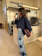 Megan | Wide-Leg-Jeans mit Sternen – Isabels Modehaus (Bild 3)