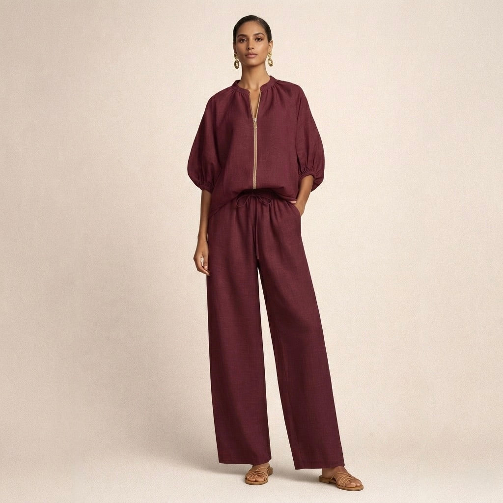 Bridey | Lässiges Set mit Reißverschluss – Isabels Modehaus