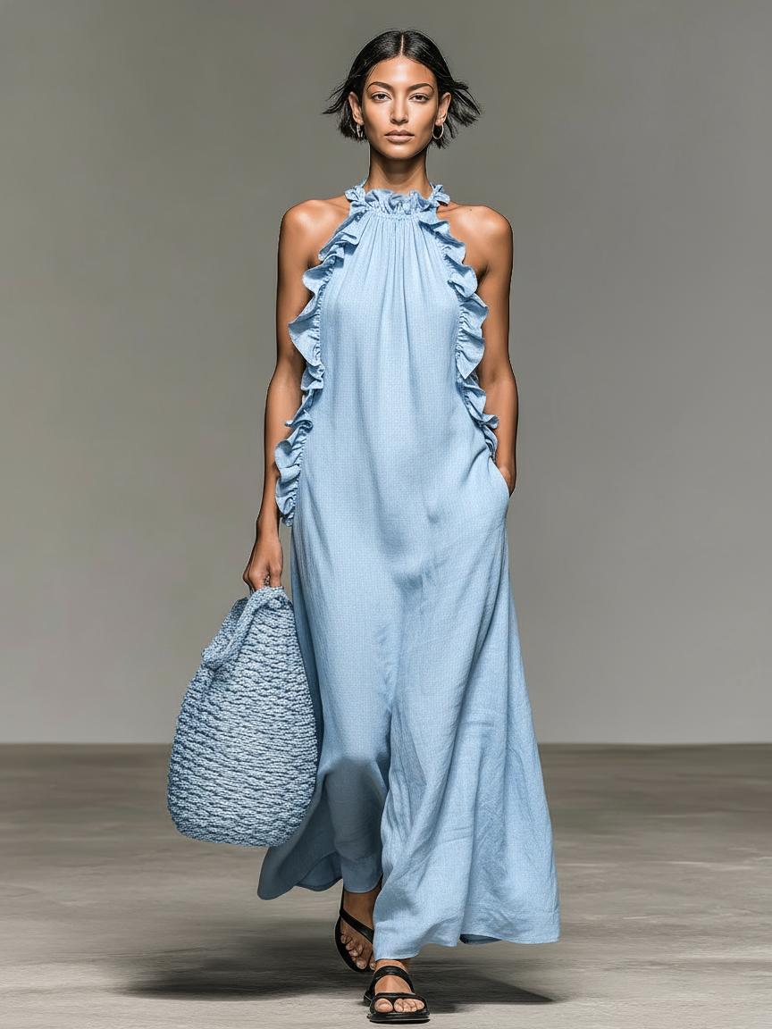 Liva | Maxikleid mit fließender Silhouette