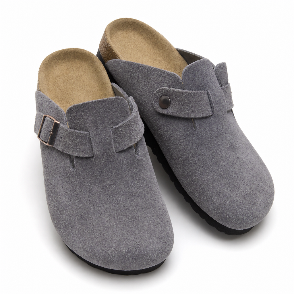 Leder-Pantoletten für Herren