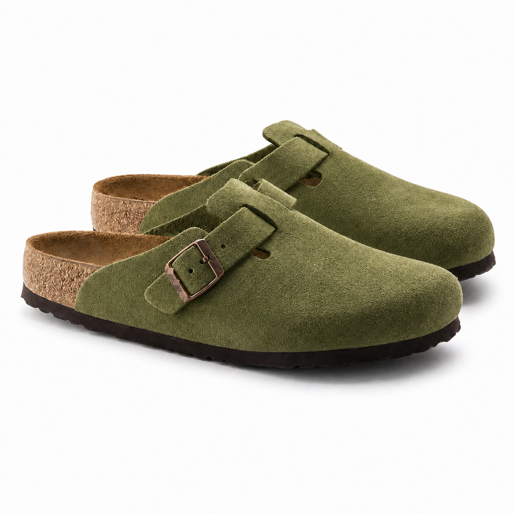 Leder-Pantoletten für Herren