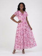 Ismeria | Florales Chiffon Maxikleid – Isabels Modehaus (Bild 7)