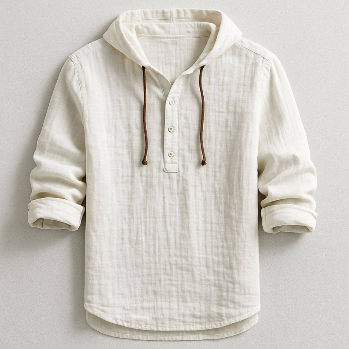 Hann | Komfort-Hemd mit Kapuze aus Leinen – Isabels Modehaus (Bild 6)