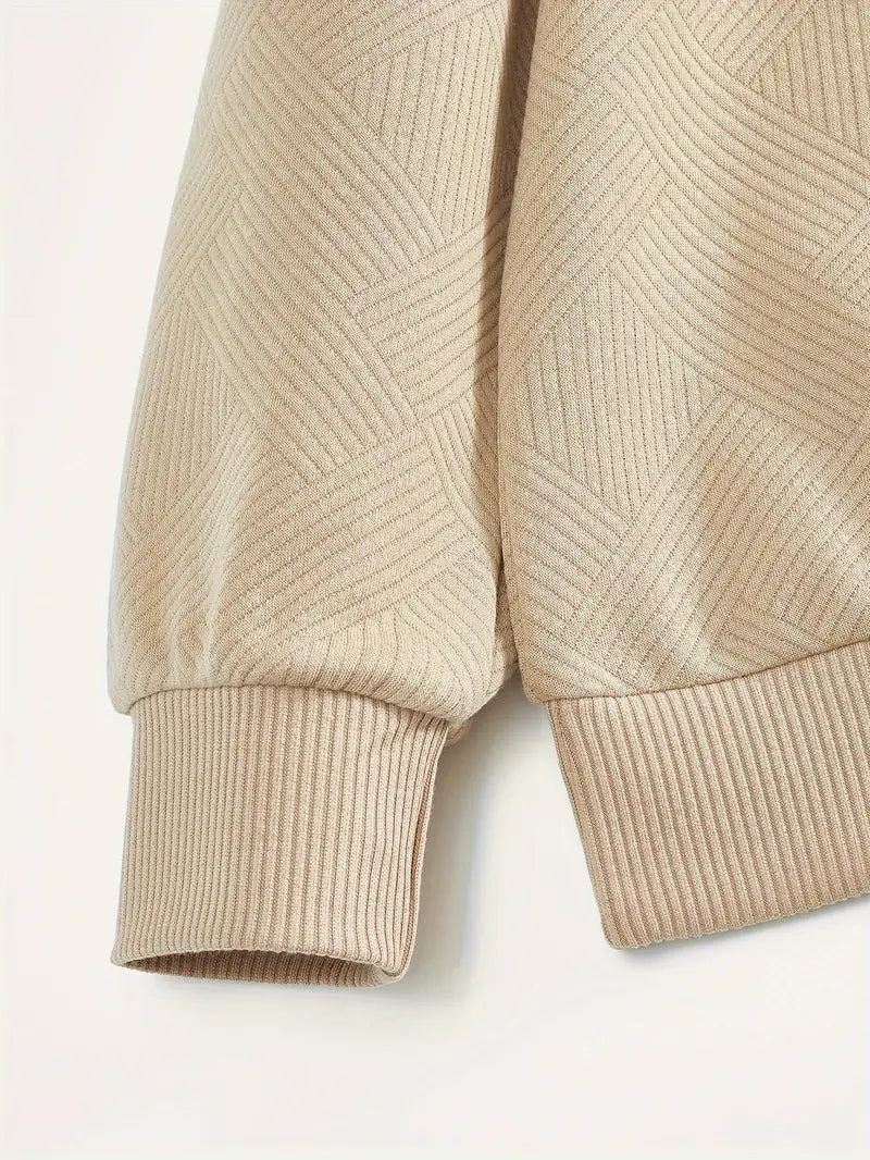 Finn | Geometrisches Design Vintage Reißverschluss Pullover – Isabels Modehaus (Bild 15)