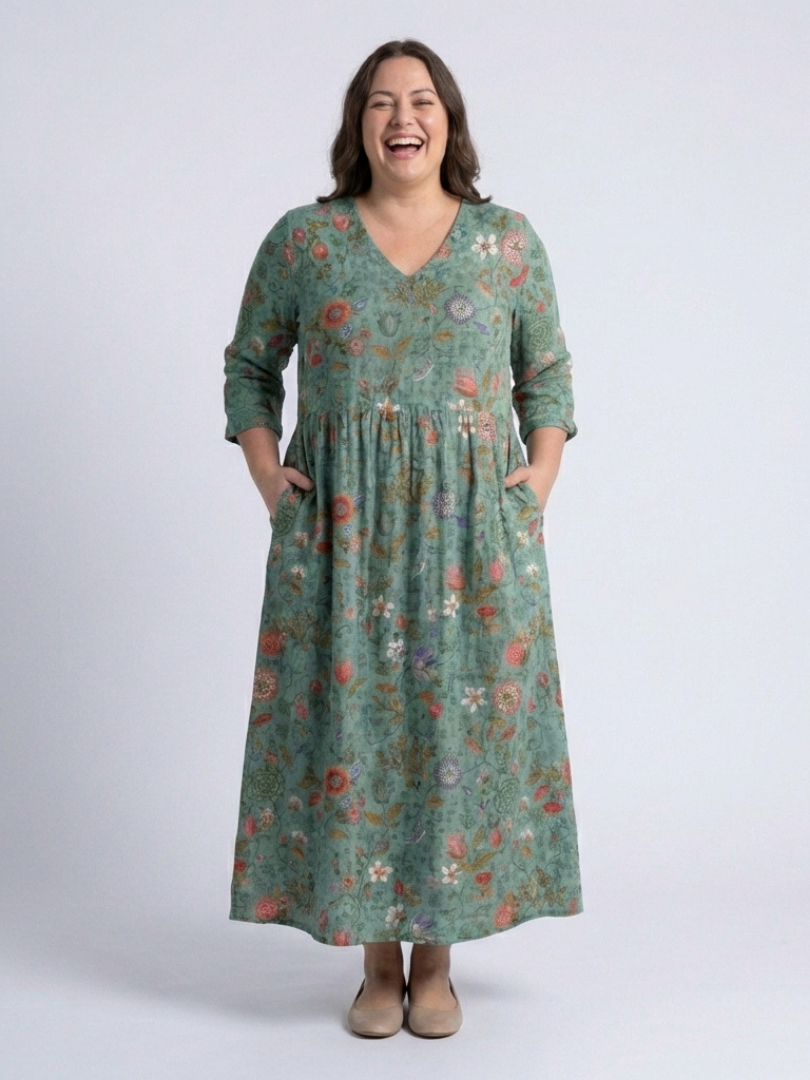 MARINA | BLUMEN MAXIKLEID – Isabels Modehaus (Bild 7)