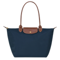Zeitlose Shopper-Tasche Große, Marineblau