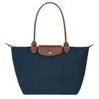 Zeitlose Shopper-Tasche Große, Marineblau