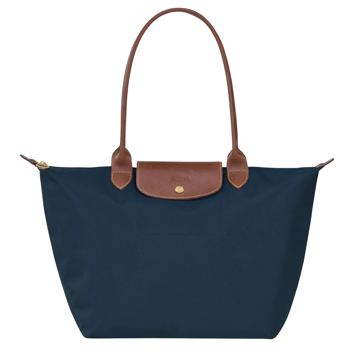 Zeitlose Shopper-Tasche Große, Marineblau