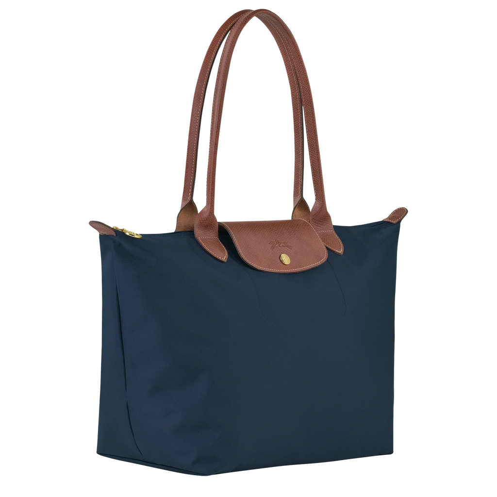 Zeitlose Shopper-Tasche Große, Marineblau