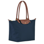 Zeitlose Shopper-Tasche Große, Marineblau