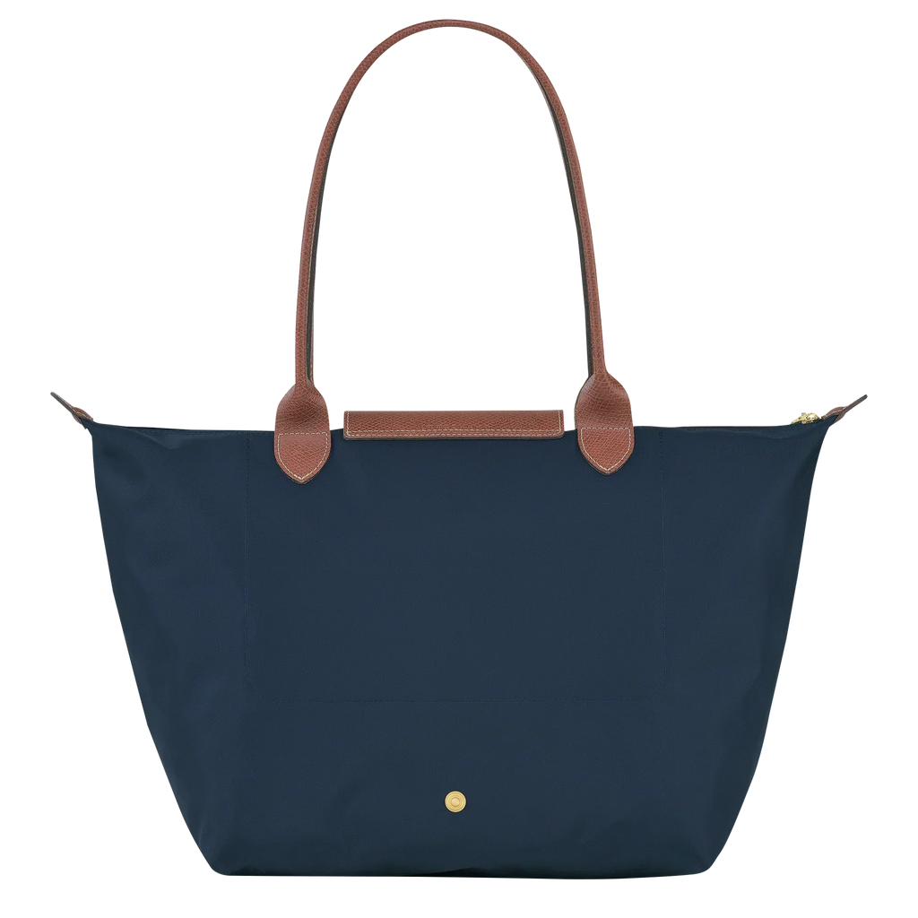 Zeitlose Shopper-Tasche Große, Marineblau