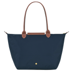 Zeitlose Shopper-Tasche Große, Marineblau